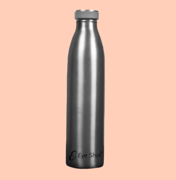 Exclusive Black Stainless Steel Double Wall  Water Bottle | Eco-Friendly, Non-Toxic & BPA Free Water Bottle | Rust-Proof, Lightweight, Leak-Proof & Durable | Hot & Cold Upto 12Hrs Feature  (750ml) - PIX-2007/Black