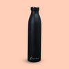 Exclusive Black Stainless Steel Double WallWater Bottle | Eco-Friendly, Non-Toxic & BPA Free Water Bottle | Rust-Proof, Lightweight, Leak-Proof & Durable | Hot & Cold Upto 12Hrs Feature(750ml) - PIX-2007/Black