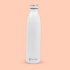 Exclusive White Stainless Steel Double Wall Water Bottle | Eco-Friendly | Non-Toxic & BPA Free | Rust-Proof, Lightweight, Leak-Proof | Hot & Cold 12Hrs Feature(750ml) - PIX-2007/White