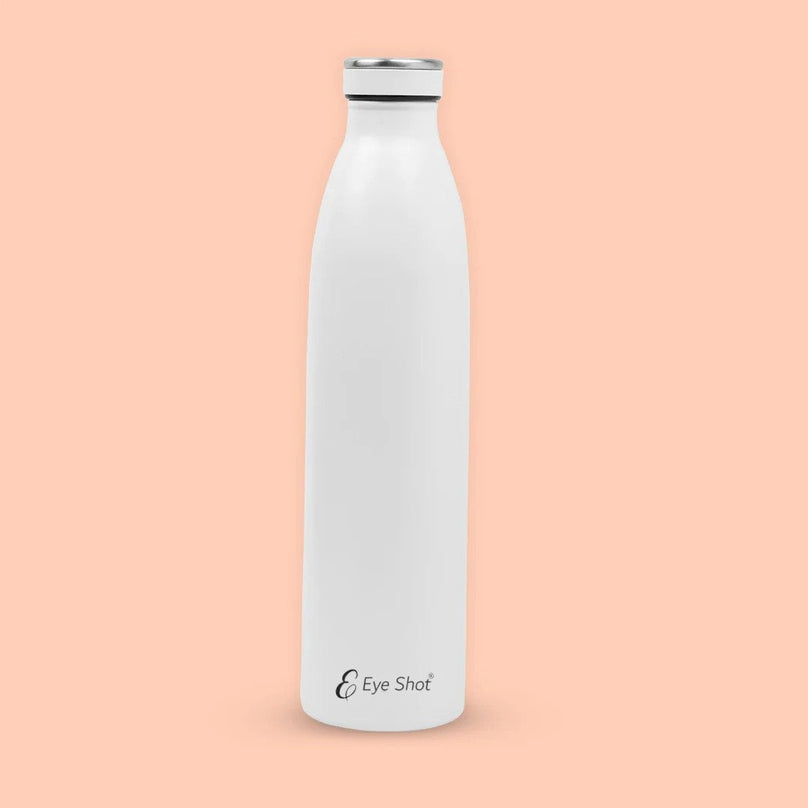 Exclusive Grey Stainless Steel Double Wall Water Bottle | Eco-Friendly, Non-Toxic & BPA Free Water Bottle | Rust-Proof, Lightweight, Leak-Proof & Durable | Hot & Cold Upto 12Hrs Feature  (750ml) - PIX-2007/Grey