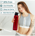 Dual Curve Mini Red Stainless Steel Water Bottle | Eco-Friendly, Non-Toxic & BPA Free, Compact Water Bottle | Rust-Proof, Lightweight, Leak-Proof & Long Lasting Bottle - PIX-DG-021/Red 500 ML