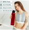 Dual Curve Mini Red Stainless Steel Water Bottle | Eco-Friendly, Non-Toxic & BPA Free, Compact Water Bottle | Rust-Proof, Lightweight, Leak-Proof & Long Lasting Bottle - PIX-DG-021/Red 1000 ML