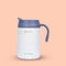 Blue Strip Tall Mug Blue Lid Coffee/Tea Mug Stainless Steel Double Wall Mug With Lid For Convenient Use In Office Or Home, Easy To Carry, Smooth Edges (380 ml) - PIX-2061/White