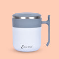 Blue Lid Coffee Mug stainless Steel Mug With Lid For Convenient Use In Office Or Home, Easy To Carry, Smooth Edges (350 ml) - PIX-2062